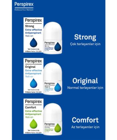 Perspirex Strong Antiperspirant Extra Effective Antiperspirant Roll-on 20 Ml 2-Pack - Buy Online on GoSupps.com