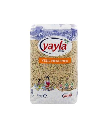 Yayla 4-pack Yayla Green Lentils 1000 Gr. (Legumes)