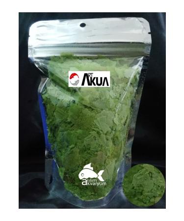 Artakua Spirulina Flake Food Guppy Food Cichlid Fish Food 100 grams - Buy Online on GoSupps.com