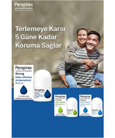 Perspirex Comfort Strong and Original Antiperspirant Roll-on 20 Ml 3 Pack - Buy Online on GoSupps.com