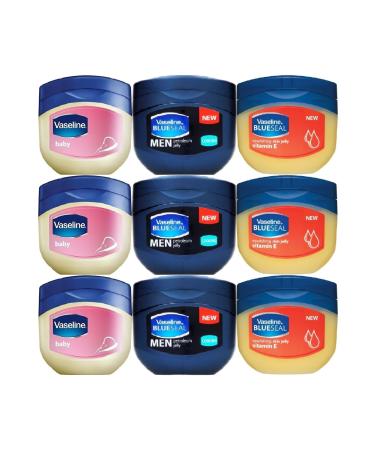 Vaseline Moisturizing Gel Cream (vaseline) 100ml Karma (e Vitamin-baby-men Cooling) Set of 9