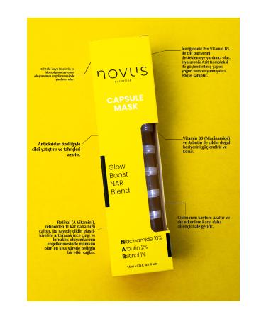 novus exclusive Niacinamide 10% Arbutin 2% Retinal 1% Glow Boost Anti-Spot Capsule Face Mask 10 Pieces - Buy Online on GoSupps.com