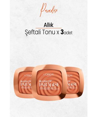 L'Oreal Paris Blush Of Paradise Blush Peach Tone X 3 Pieces