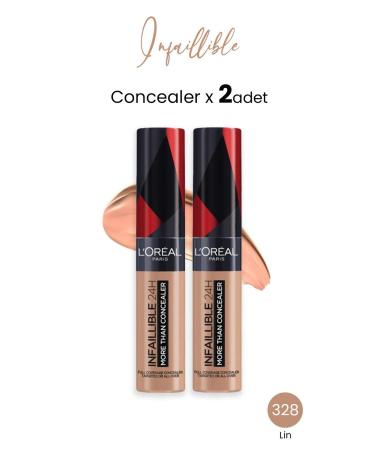 L'Oreal Paris Loreal Paris Infaillible 24H More Than Concealer 328 Lin x 2 Pcs