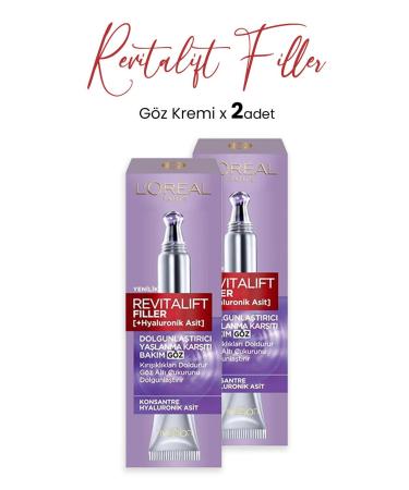 L'Oreal Paris Loreal Paris Revitalift Filler Anti-Aging Eye Cream 15 ml X 2 Pieces