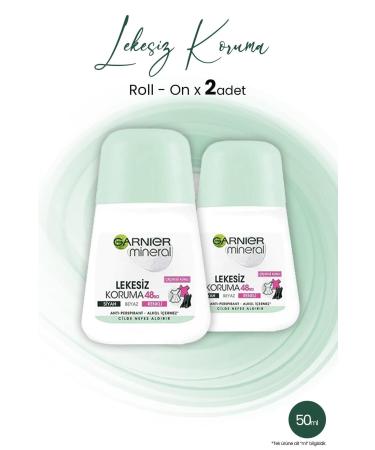 Garnier Mineral 48h Spotless Protection Floral Fragrance Roll-on 50 ml X 2 Pieces