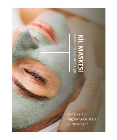 Natural Blackhead and Acne Anti-Pore Tightening Clay Face Mask 500gr - Buy Online on GoSupps.com