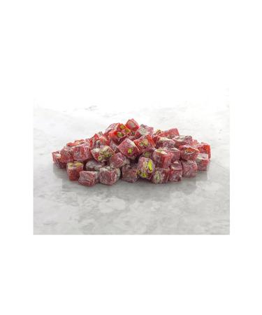 Akkent 1860 AKKENT Double Roasted Pomegranate and Pistachio Turkish Delight 1KG