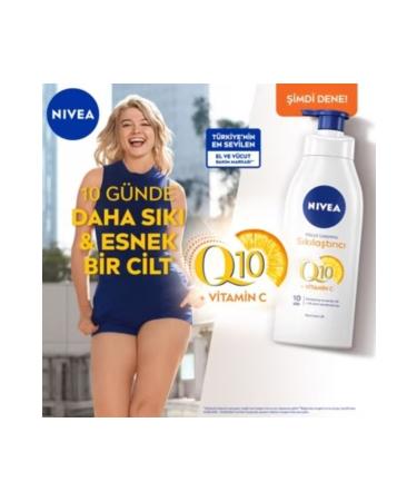 NIVEA Firming Body Lotion Q10 + Vitamin C 400 ml 48 Hour Body Moisturizer Normal Skin - Buy Online on GoSupps.com