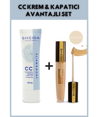 Sheida CC CREAM SKIN TONE SPF30 + SHEIDA CONCEALER 53 ( ADVANTAGEOUS SET)