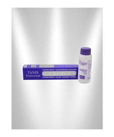 TANIS PROFESSIONAL Tanis Color- t Hair Dye 7.4 Medium Copper Blonde 60 Ml. Oxidant