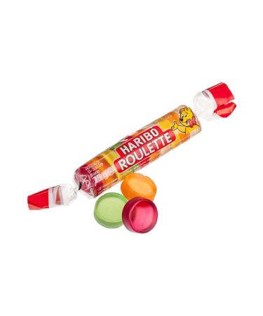 Haribo Roulette Mixed Fruit Flavor 25gr 48 Pieces - Buy Online on GoSupps.com