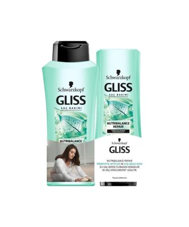 Gliss Nutribalance Anti-Hair Loss Shampoo 360 ml + Conditioner 360 ml