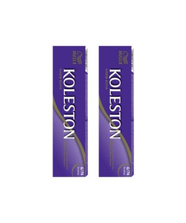 Wella Wella 2 Tube Terracotta 6/74 Hair Dye X2