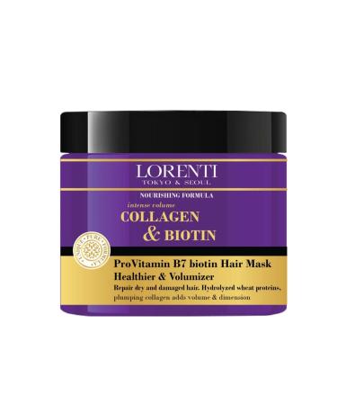 LORENTI Collagen & Biotin Provitamin B7 Plumping Collagen Hair Mask 500 ml