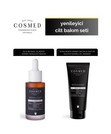 COSMED Skinologist Retinol Serum & Sulfer Mask Original Size