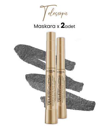 L'Oreal Paris Telescopic Mascara Black X 2 Pieces