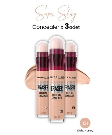 Maybelline New York Eraser Multi Use Concealer 121 Light Honey