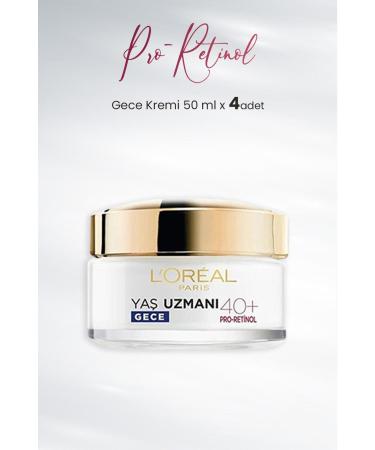 L'Oreal Paris Age Expert Night Cream 40+ Pro-retinol 50 Ml X 4 Pieces