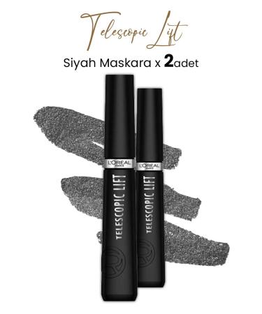 L'Oreal Paris Telescopic Lift Mascara Black X 2 Pieces