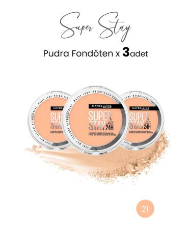Maybelline New York Superstay Hybrid Powder-Foundation 21 X 3 Pieces