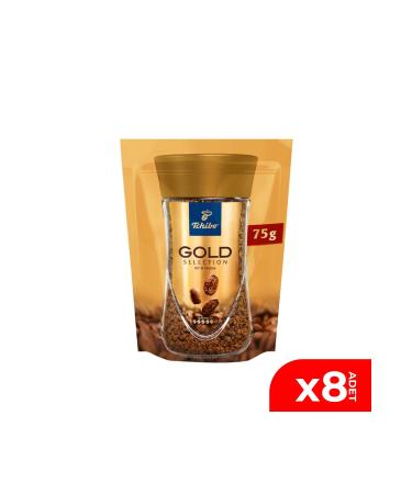 Tchibo Gold Selection Instant Coffee Economic Package 75 Gr. 8 Pack