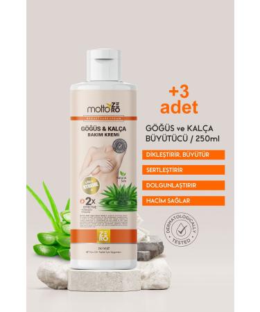 MOTTO ZERO (3 Pieces) Breast and Hip and Plumping Breast Care Cream 250 ml