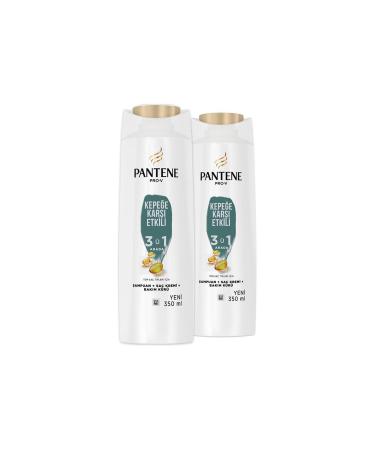 Pantene Shampoo Pro-v Anti-Dandruff 3 in 1 350 ml X 2