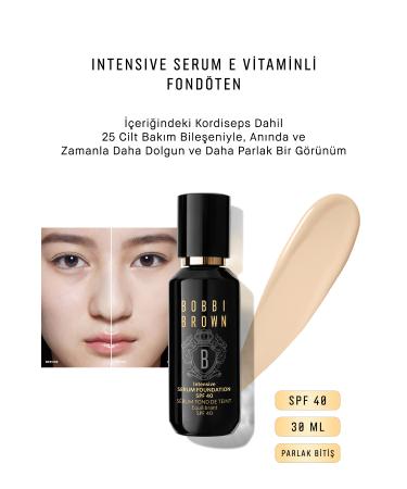 Bobbi Brown Intensive Serum Vitamin E Foundation Spf 40 Shiny Finish 30 ml - Ivory 716170229294