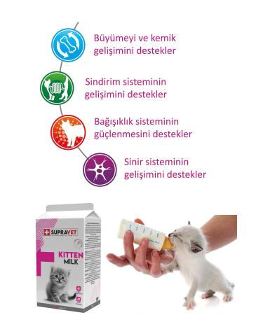 Supravet Cat Milk Powder with Taurine for Pregnant and Kitten Cats 150 gr - Buy Online on GoSupps.com