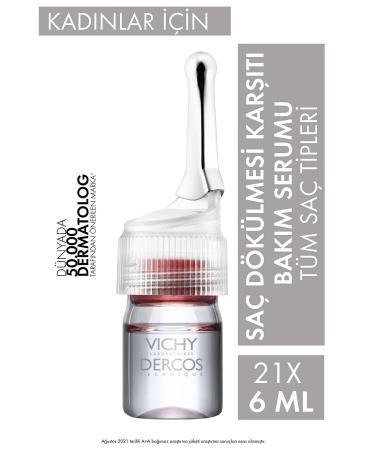 Vichy Dercos Aminexil Clinical 5 21x6ml - Anti Hair Loss Strengthening Serum for Women