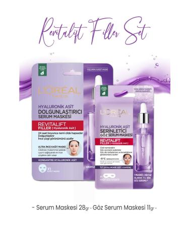 L'Oreal Paris Loreal Paris Revitalift Filler Plumping Face and Eye Serum Mask