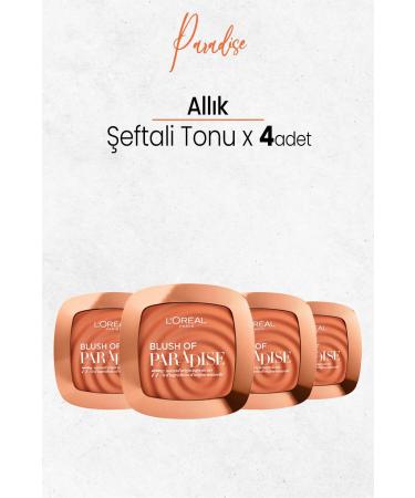 L'Oreal Paris Blush Of Paradise Blush Peach Tone X 4 Pieces