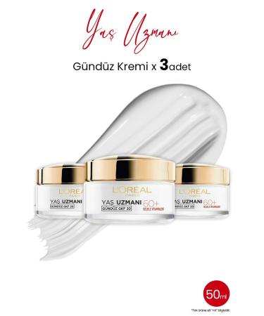 L'Oreal Paris Loreal Paris Age Expert 60+ Anti-Wrinkle Nourishing Cream 50 ml x 3 Pcs