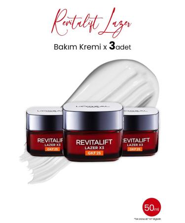 L'Oreal Paris Loreal Paris Revitalift Laser X3 Anti-Stain and Wrinkle Care GKF25 x 3 Pieces