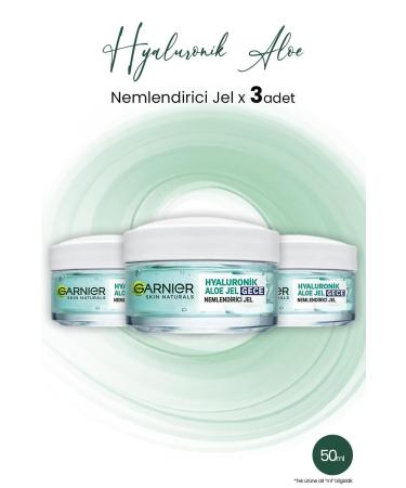 Garnier Hyaluronic Aloe Moisturizing Gel Night 50 ml X 3 Pcs