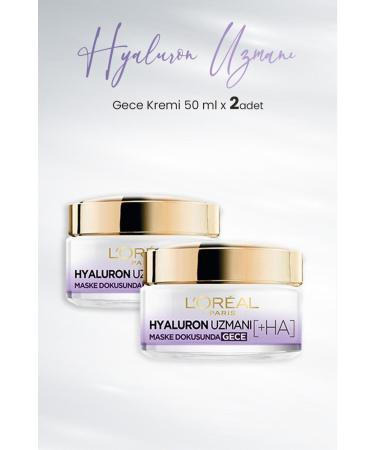 L'Oreal Paris Loreal Paris Hyaluron Expert Moisturizing Cream Night 50 ml x 2 Pcs