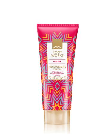 Avon Foot Work Winter Orange and Cinnamon Scented Vitamin E Moisturizing Foot Cream 75 Ml.