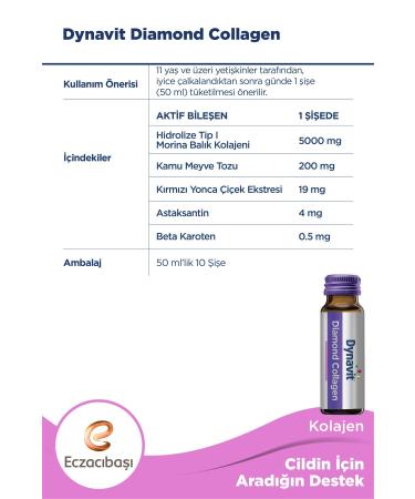 Dynavit Diamond Collagen Grape Flavored Hydrolyzed Type I Fish Collagen Skt: 30.06.2025 - Buy Online on GoSupps.com