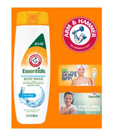 Hammer arm-hammer ESSENTIALS Clean water Ultra Refreshing Body Wash 665 ml Shower Gel Imported