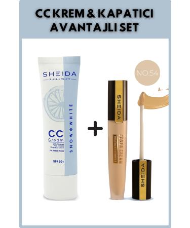Sheida CC CREAM SKIN TONE SPF30 + SHEIDA CONCEALER 54 ( ADVANTAGEOUS SET)