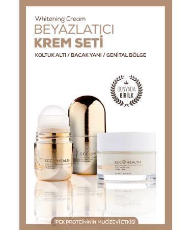 Ecc HEALTH Underarm Leg Side Genital Area Cleaning Cream Set of 3