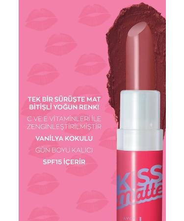 Avon Color Trend Kiss Matte Lipstick Cranberry Glam - Buy Online on GoSupps.com