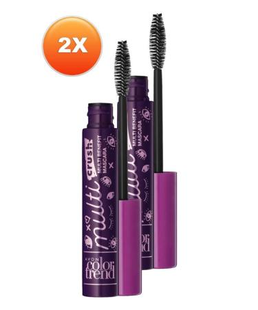 Avon Color Trend Multi Crush Multi Benefit Mascara 7 Ml. Set of two
