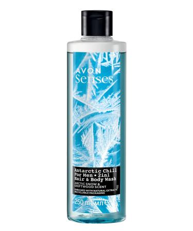 Avon Senses Antartic Chill Arctic Glaciers and Yalos Scented Shower Gel 250 Ml.