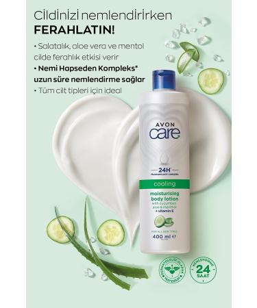Avon Care Cooling Cucumber Aloe and Menthol Vitamin E Body Lotion 400 Ml. - Buy Online on GoSupps.com