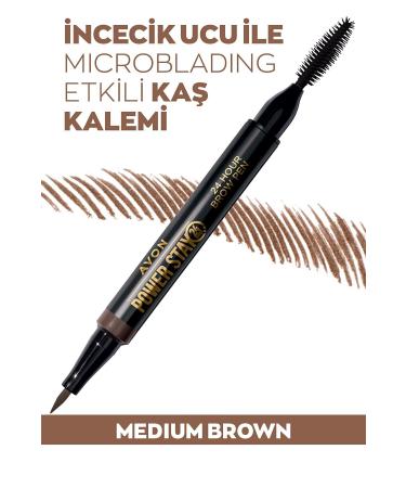 Avon Power Stay Eyebrow Pencil Medium Brown - Buy Online on GoSupps.com