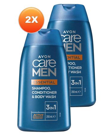 Avon Care Men Essential 3 in 1 Shampoo Care Cream and Shower Gel 200 Ml. Duo Set - Buy Online on GoSupps.com