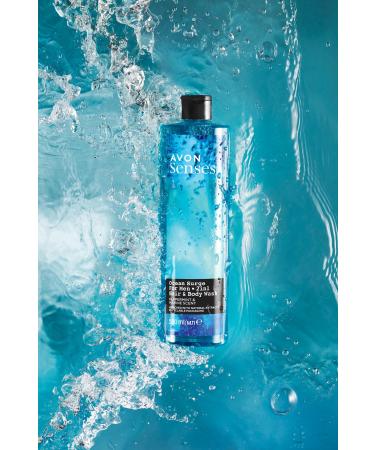 Avon Senses Ocean Surge Men's Shower Gel for Hair and Body with Mint and Sea Scent 500 Ml. - Buy Online on GoSupps.com