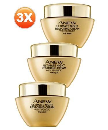 Avon Anew Ultimate Night Face Cream 50 Ml. Triple Set - Buy Online on GoSupps.com